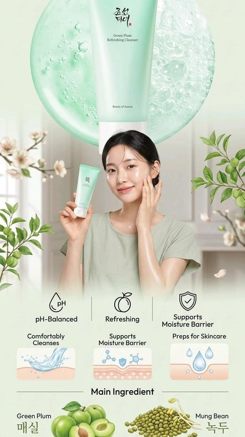 Beauty of Joseon Limpiador Refrescante de Ciruela Verde 100ml..