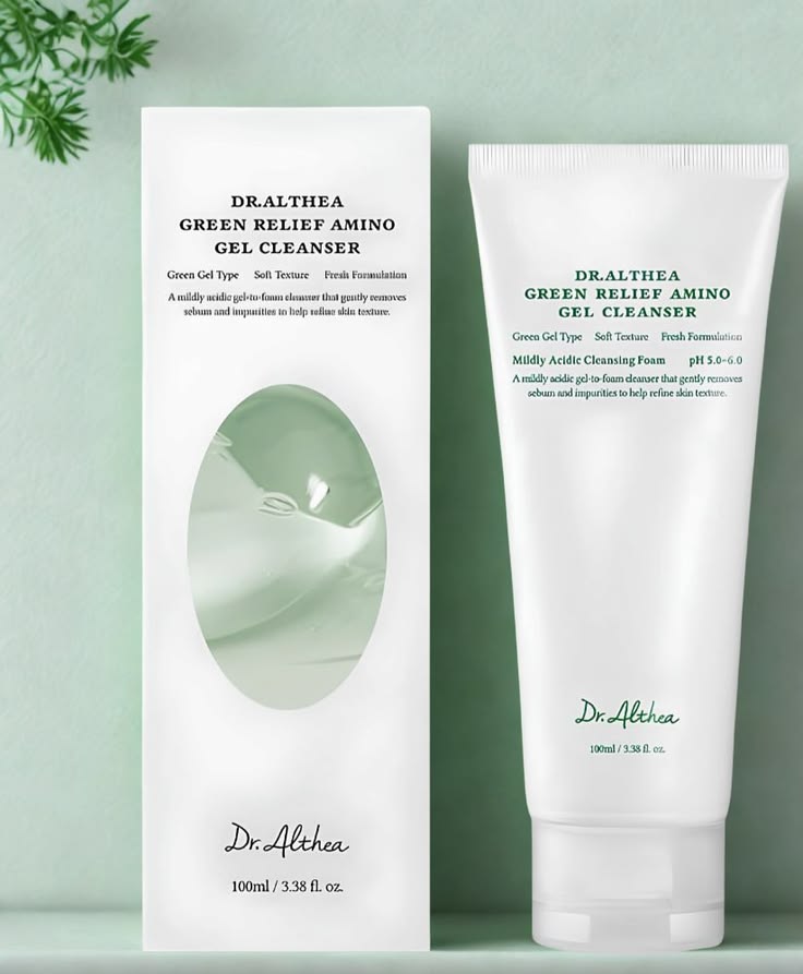 Dr. Althea - Limpiador Facial Green Relief Amino Gel Cleanser.