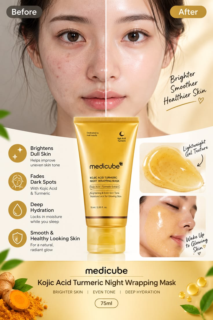 Medicube Limpiador Facial con Ácido Kójico y Cúrcuma 120 g
