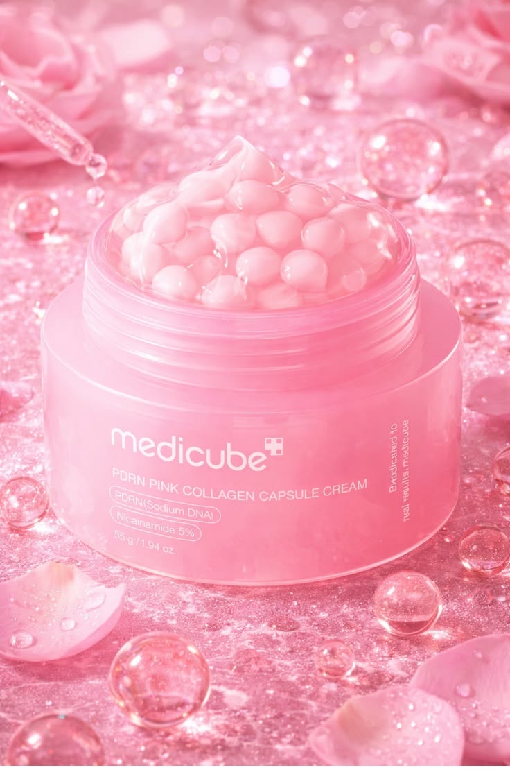 Medicube-Crema Facial de Colágeno en Cápsulas Pink 55g.
