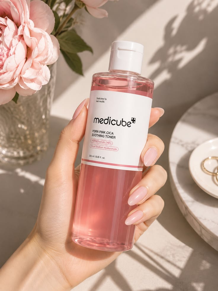 Medicube-Tónico Facial Calmante Pink Cica 250ml.