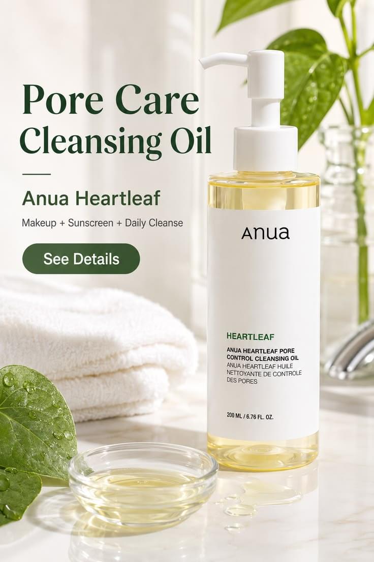 ANUA Heartleaf Pore Control Cleansing Oil.
