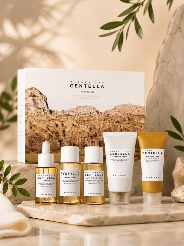 Skin1004 Madagascar Centella Travel Kit.