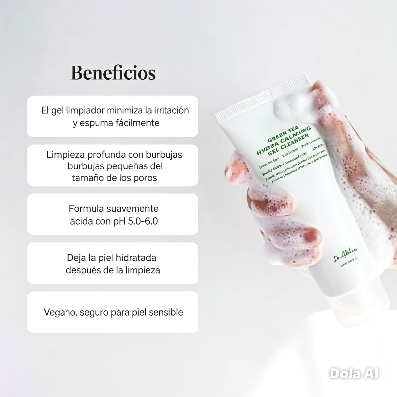 Dr. Althea - Limpiador Facial Green Relief Amino Gel Cleanser.