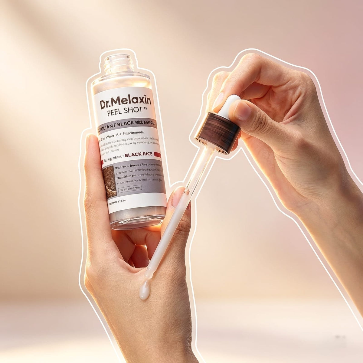 DR.MELAXIN PEEL SHOT EXFOLIATING BLACK RICE AMPOULE 80ml