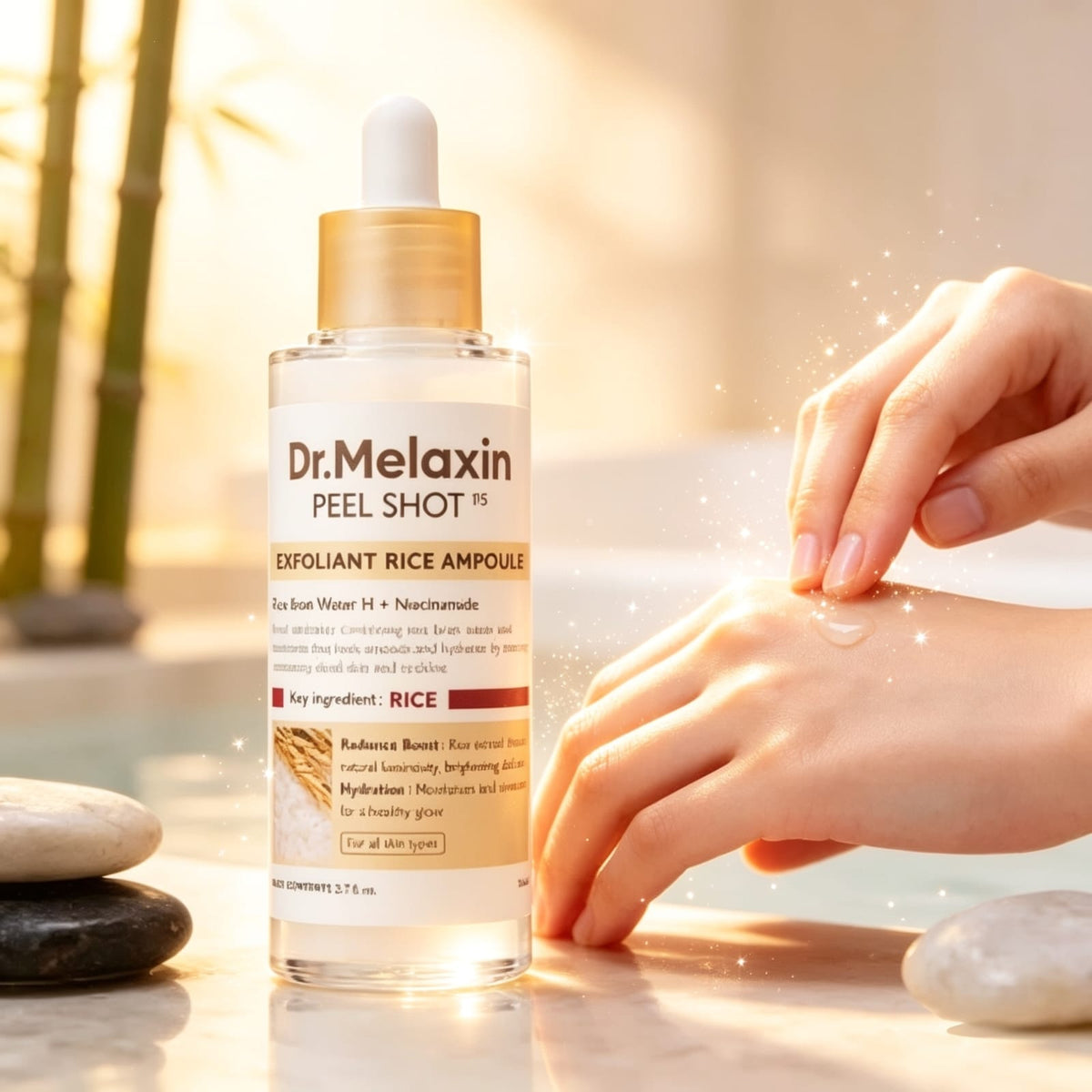 DR.MELAXIN PEEL SHOT EXFOLIATING WHITE RICE AMPOULE 80ml