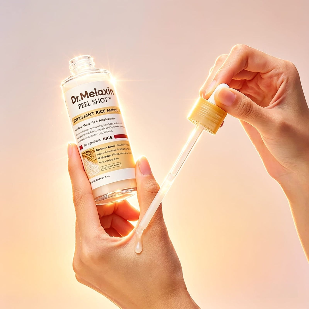 DR.MELAXIN PEEL SHOT EXFOLIATING WHITE RICE AMPOULE 80ml