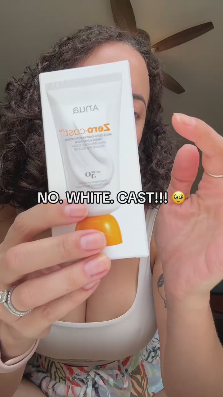 Protector Solar Zero Cast Moisturizing Finish Sunscreen SPF 50 ANUA.